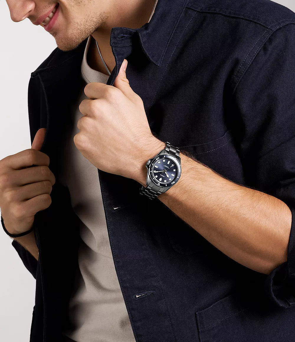 Dalton Three-Hand Stainless Steel Watch