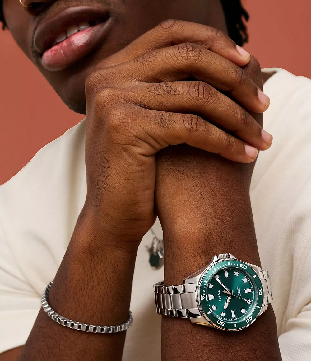 Dalton Three-Hand Stainless Steel Watch