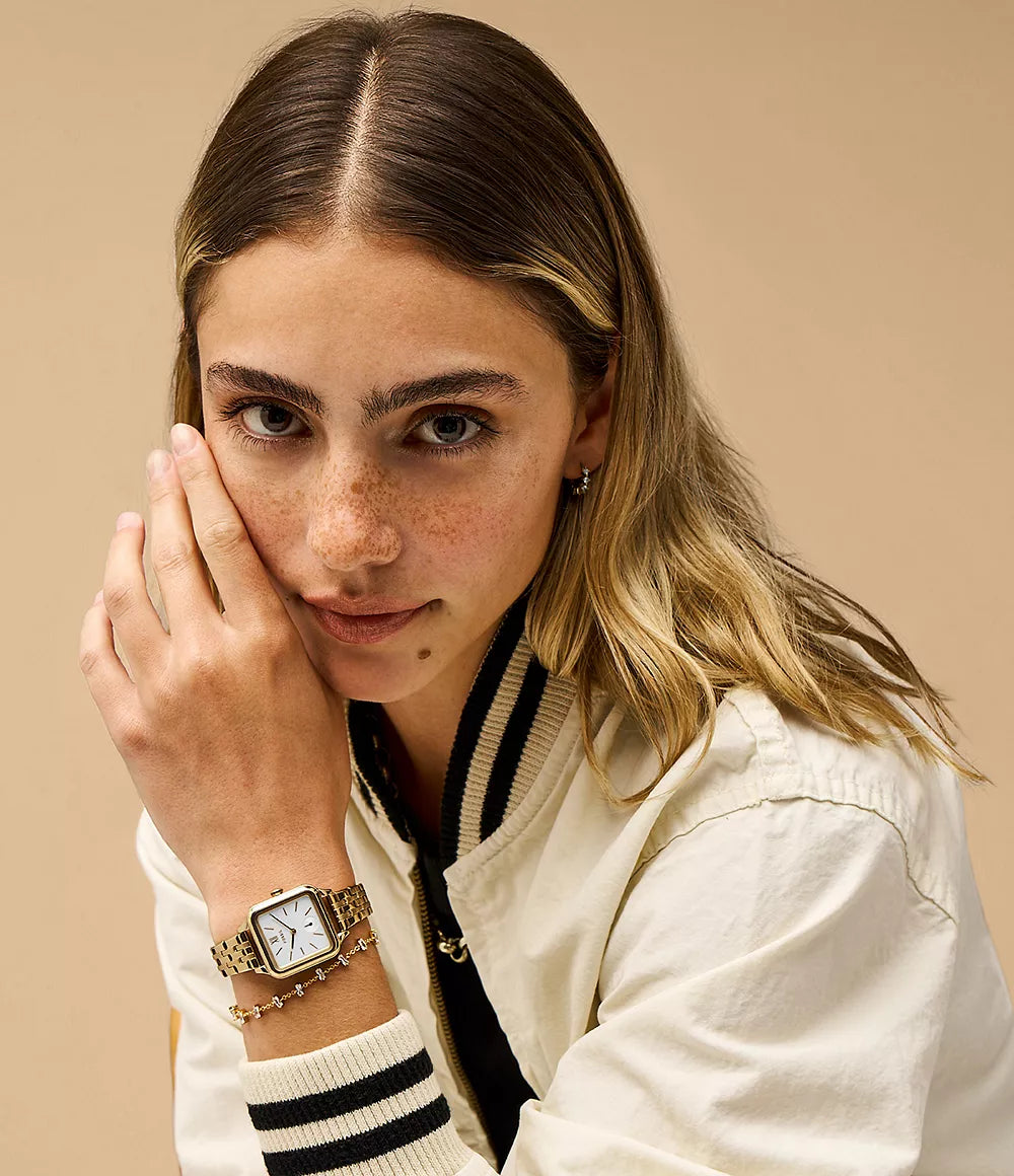 Colleen Three-Hand Date Gold-Tone Stainless Steel Watch
