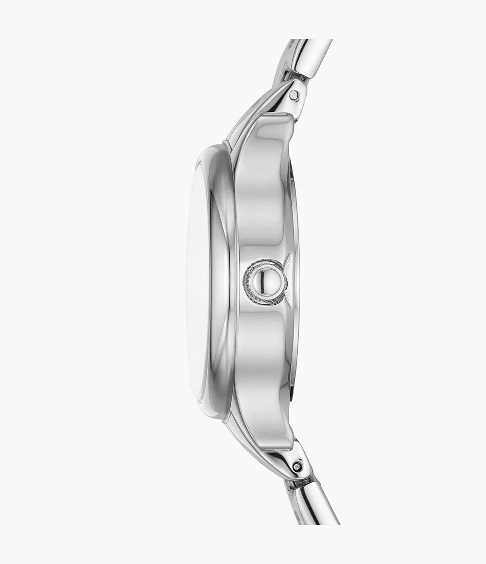 Modern Sophisticate Three-Hand Stainless Steel Watch