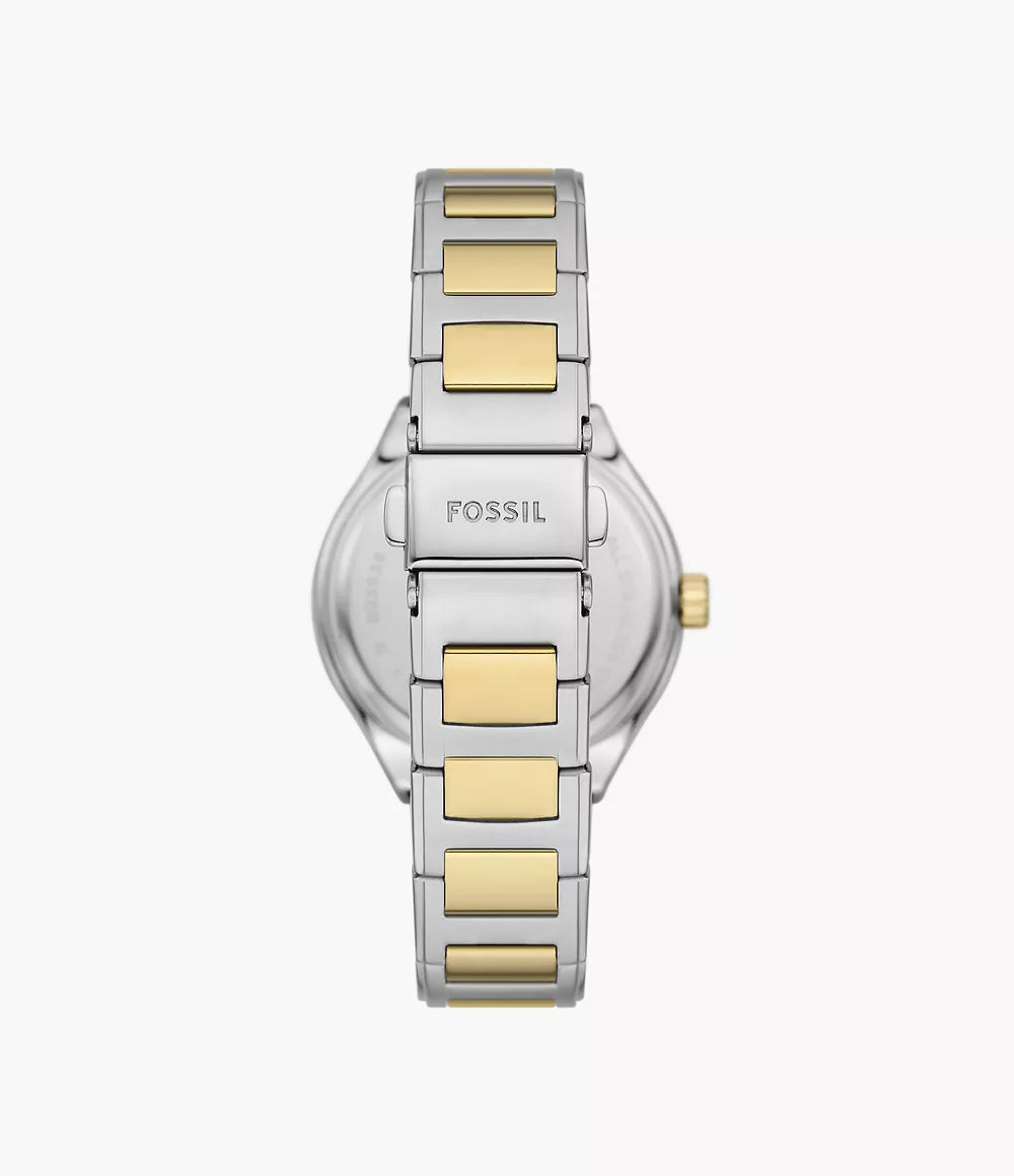 Eevie Multifuntion Two-Tone Stainless Steel Watch