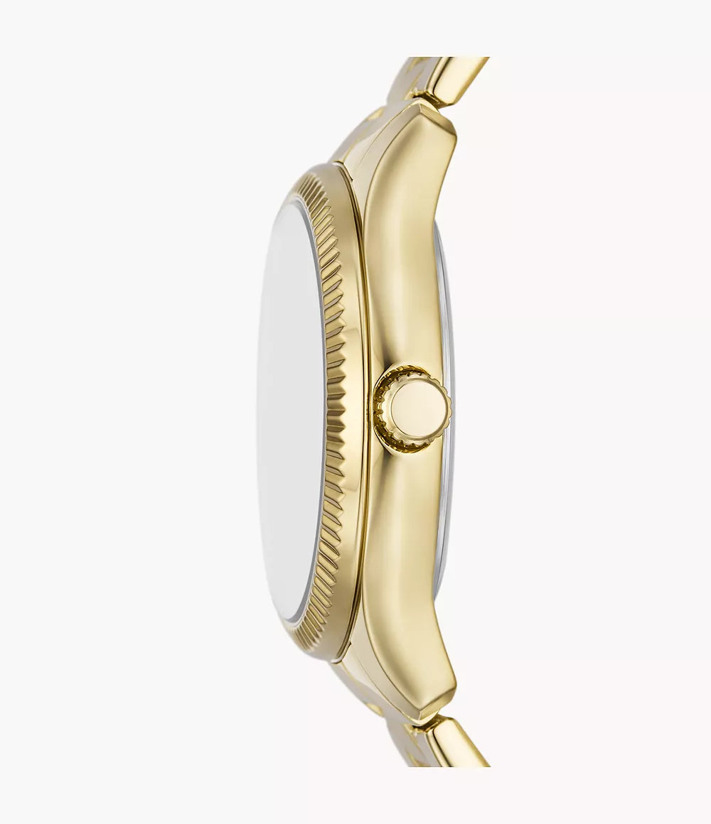 Rye Multifunction Gold-Tone Alloy Watch