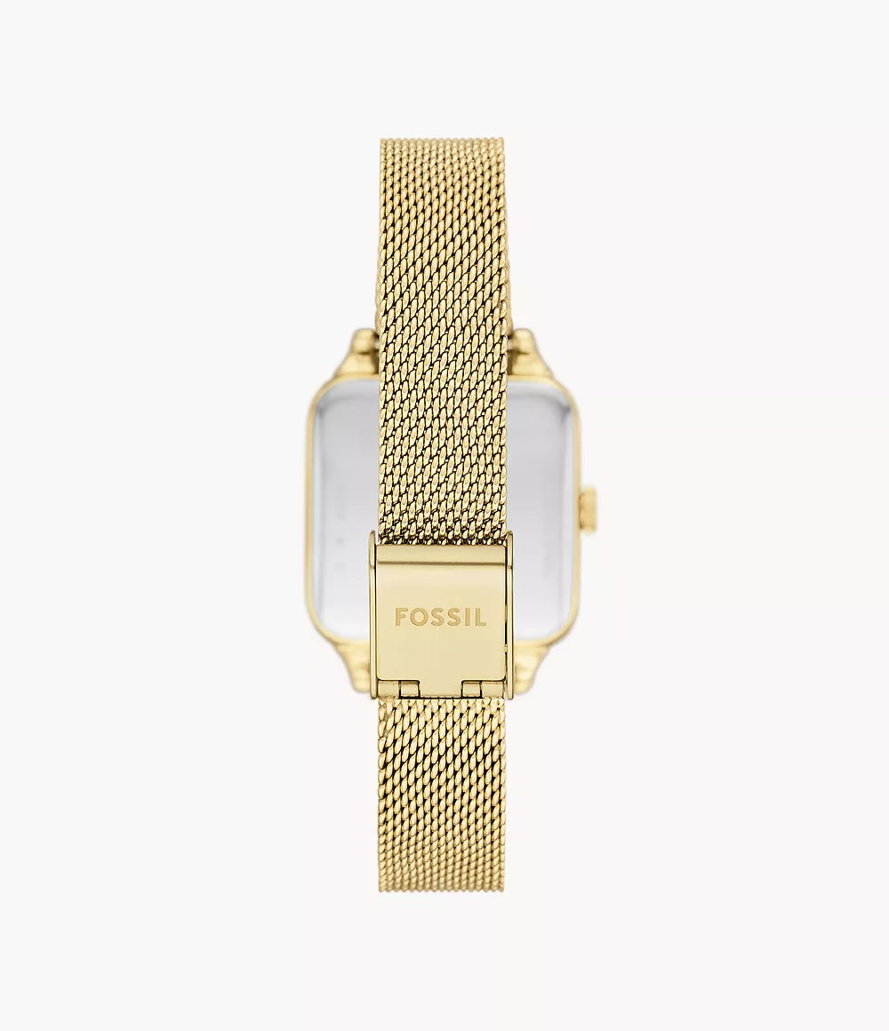 Colleen Three-Hand Gold-Tone Stainless Steel Watch