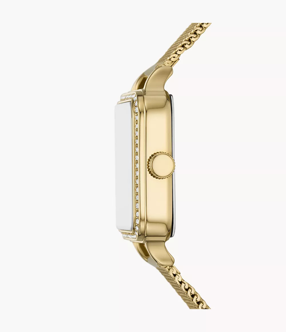 Colleen Three-Hand Gold-Tone Stainless Steel Watch