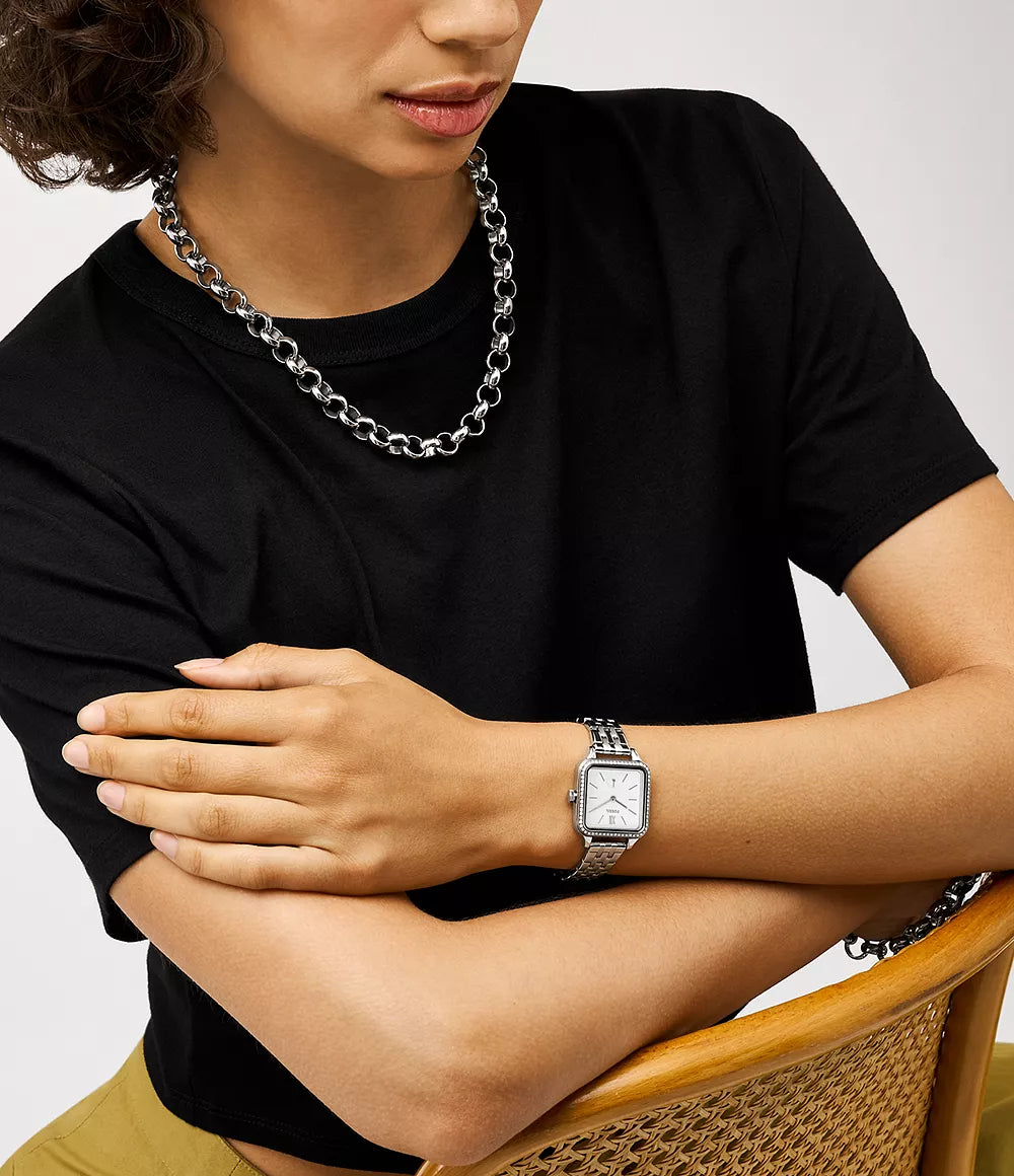 Colleen Three-Hand Stainless Steel Watch