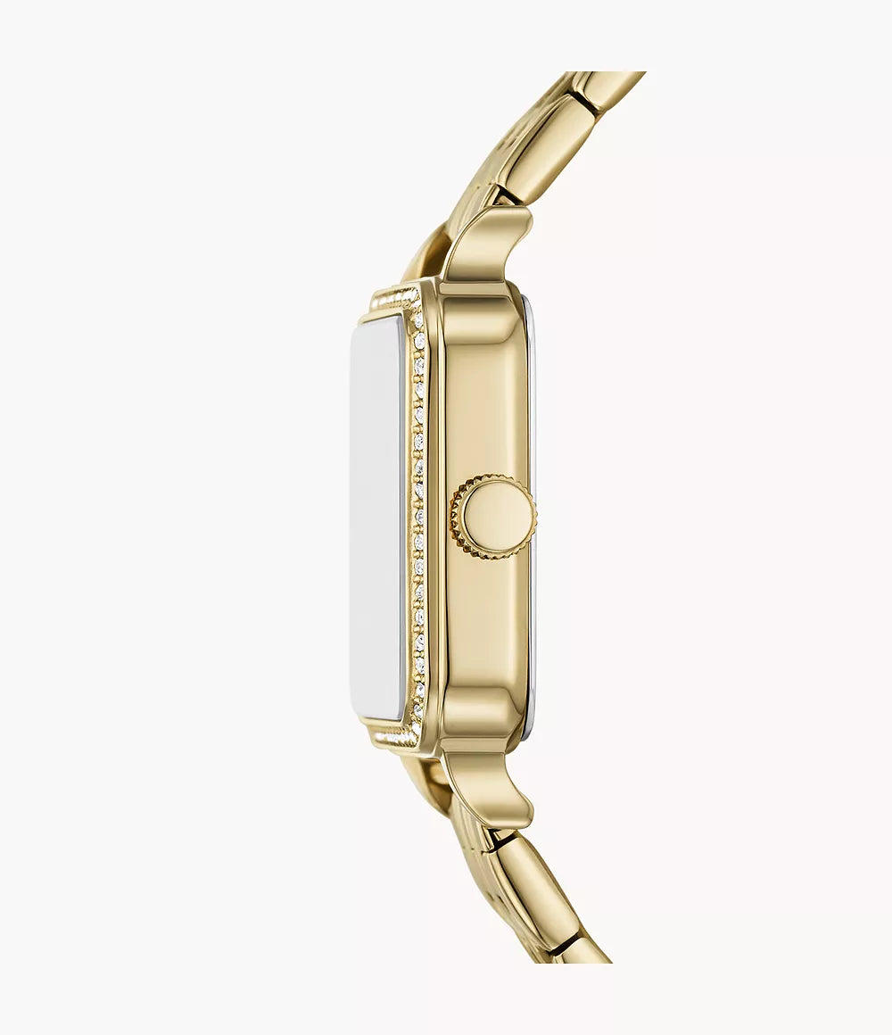 Colleen Three-Hand Gold-Tone Stainless Steel Watch
