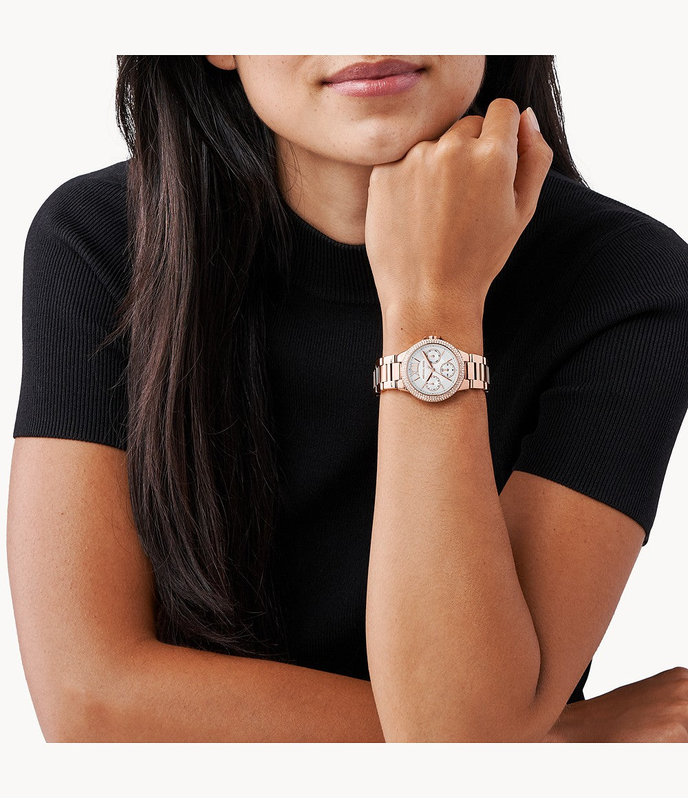 Michael Kors Camille Multifunction Rose Gold Ladies Watch