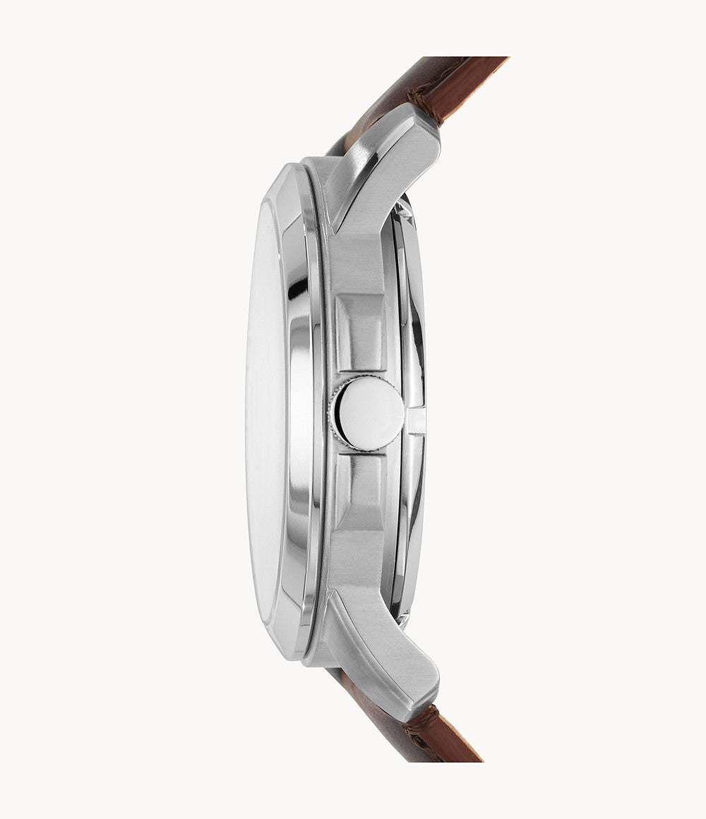 Fossil Automatic Dark Brown Leather Watch