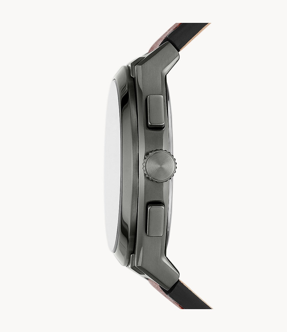 Fossil Everett Chronograph Amber Eco Leather Watch