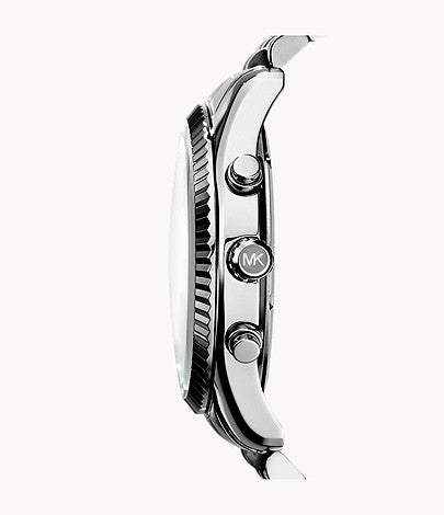 Michael Kors Silver Tone Lexington Silver Dial Watch