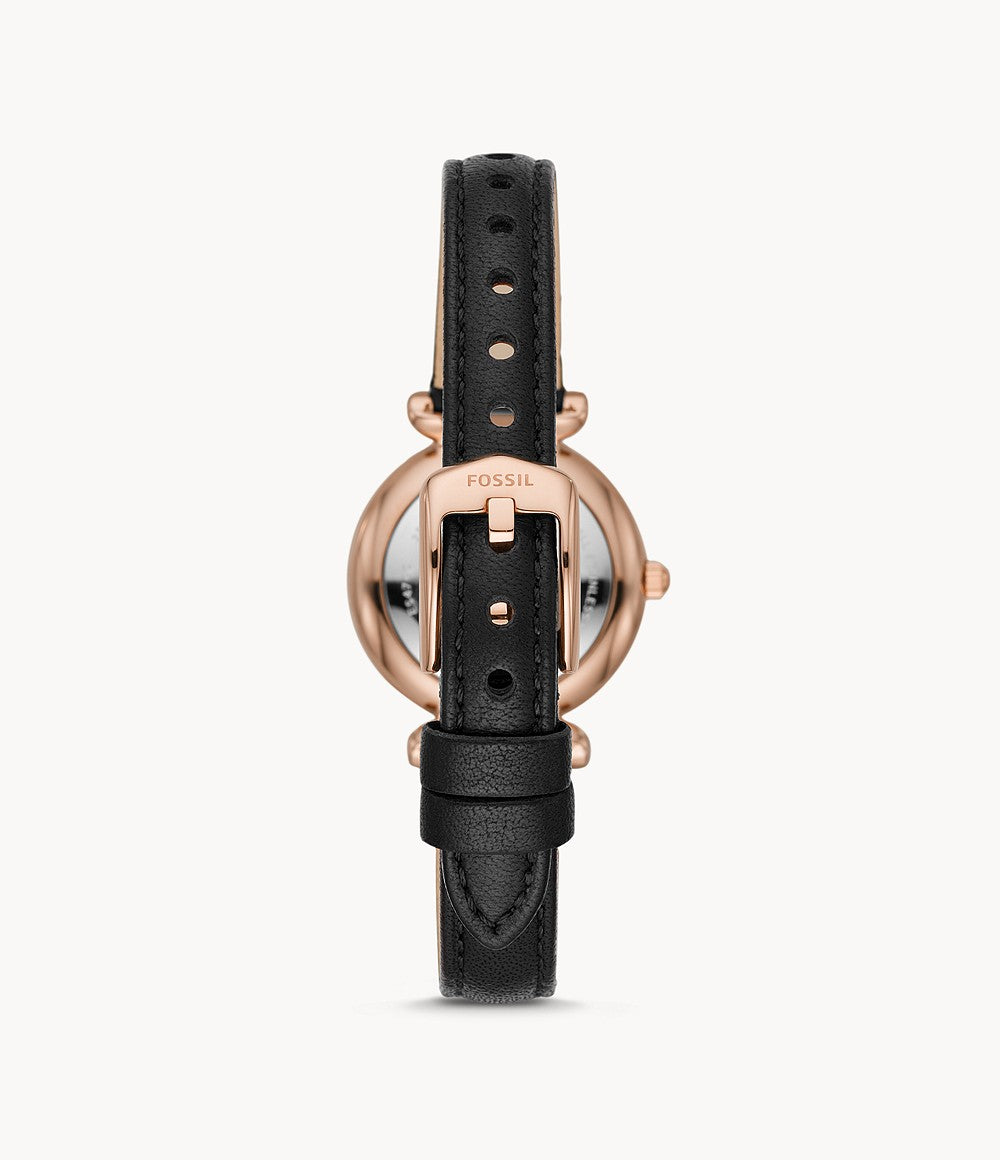 Fossil Carlie Mini Black Mother Of Pearl Ladies Watch