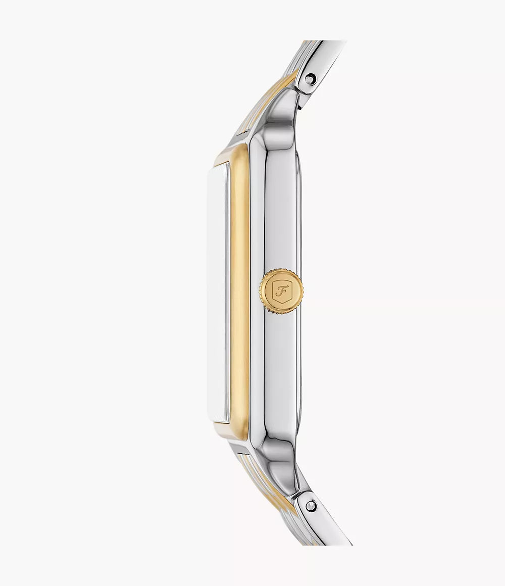 Raquel Three-Hand Date Two-Tone Stainless Steel Watch