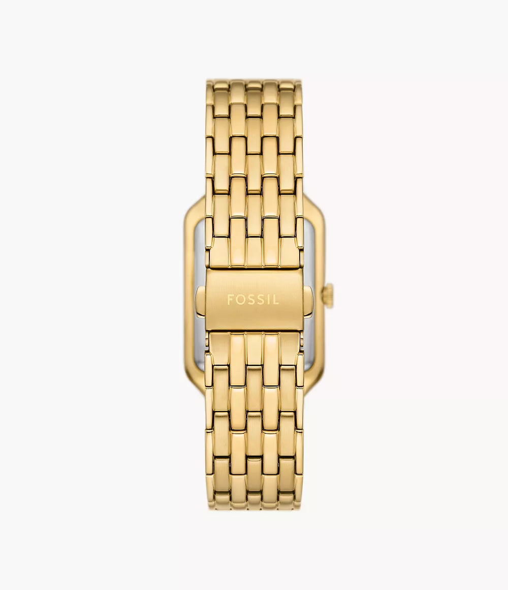 Fossil Raquel Three-Hand Date Gold-Tone Stainless Steel Watch
