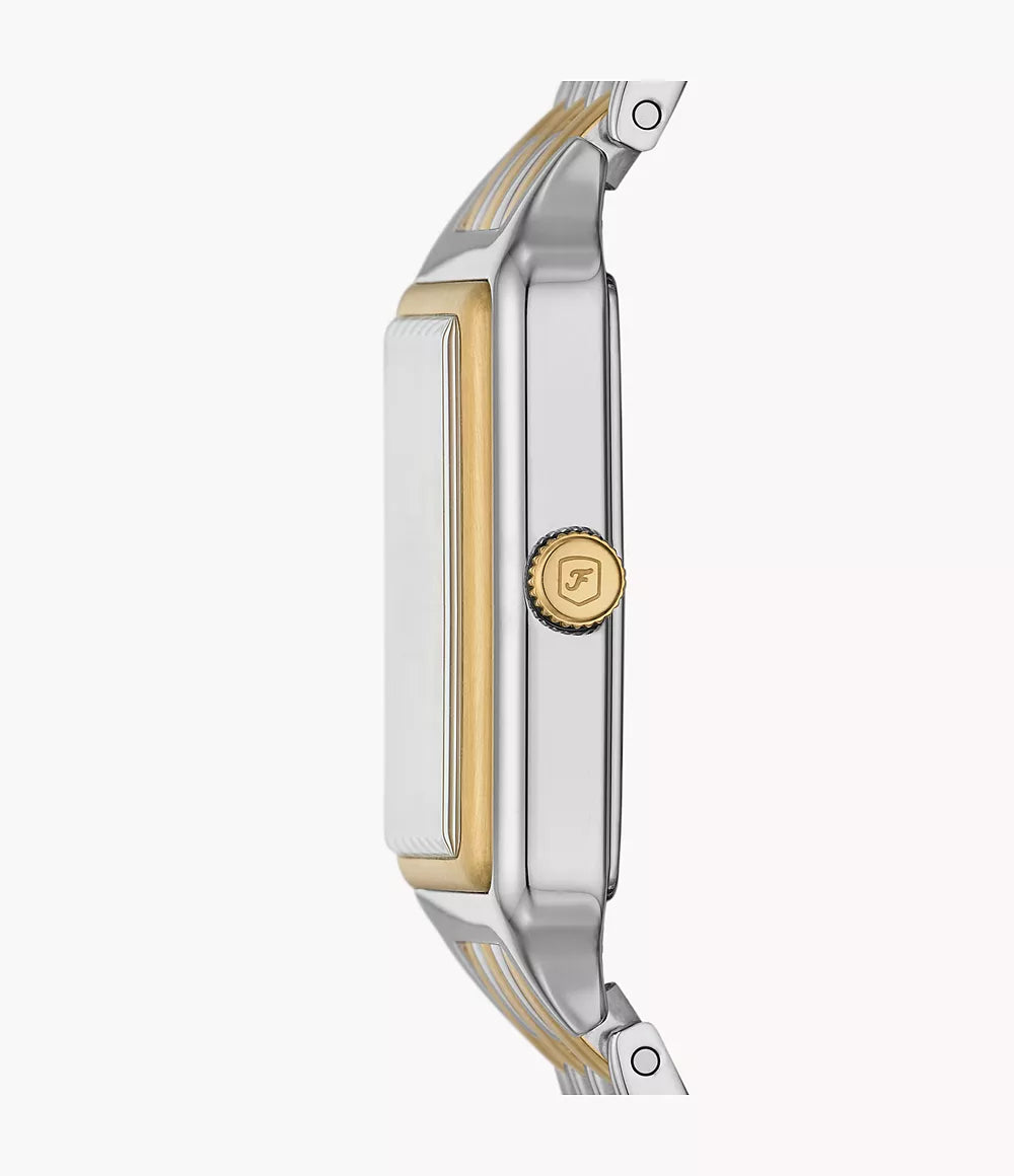 Raquel Three-Hand Date Two-Tone Stainless Steel Watch