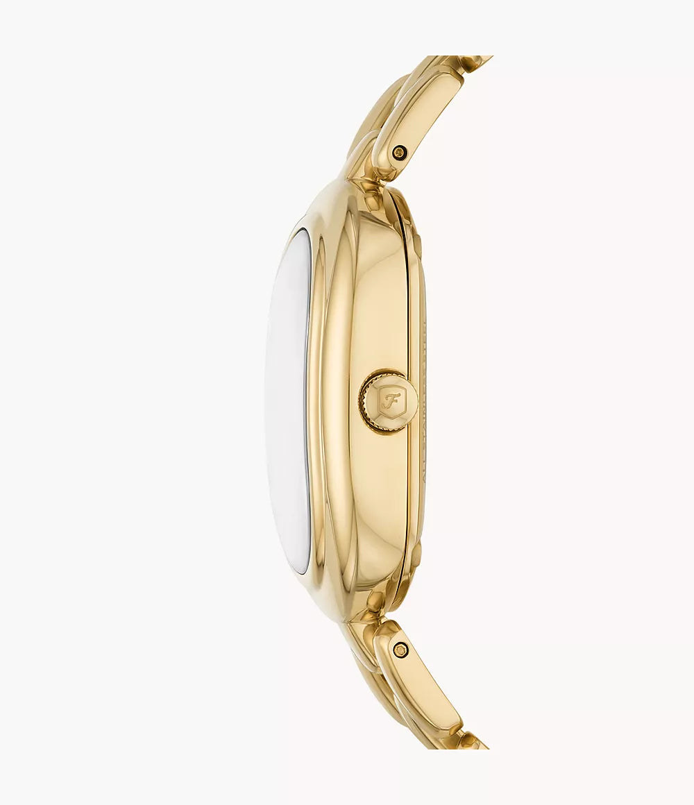 Fossil Sloan Three-Hand Gold-Tone Stainless Steel Watch