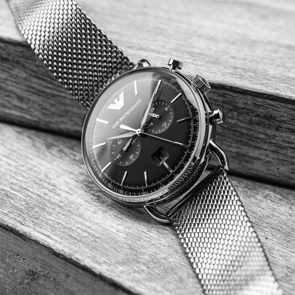 Emporio Armani Silver Stainless Steel Men'S Wach