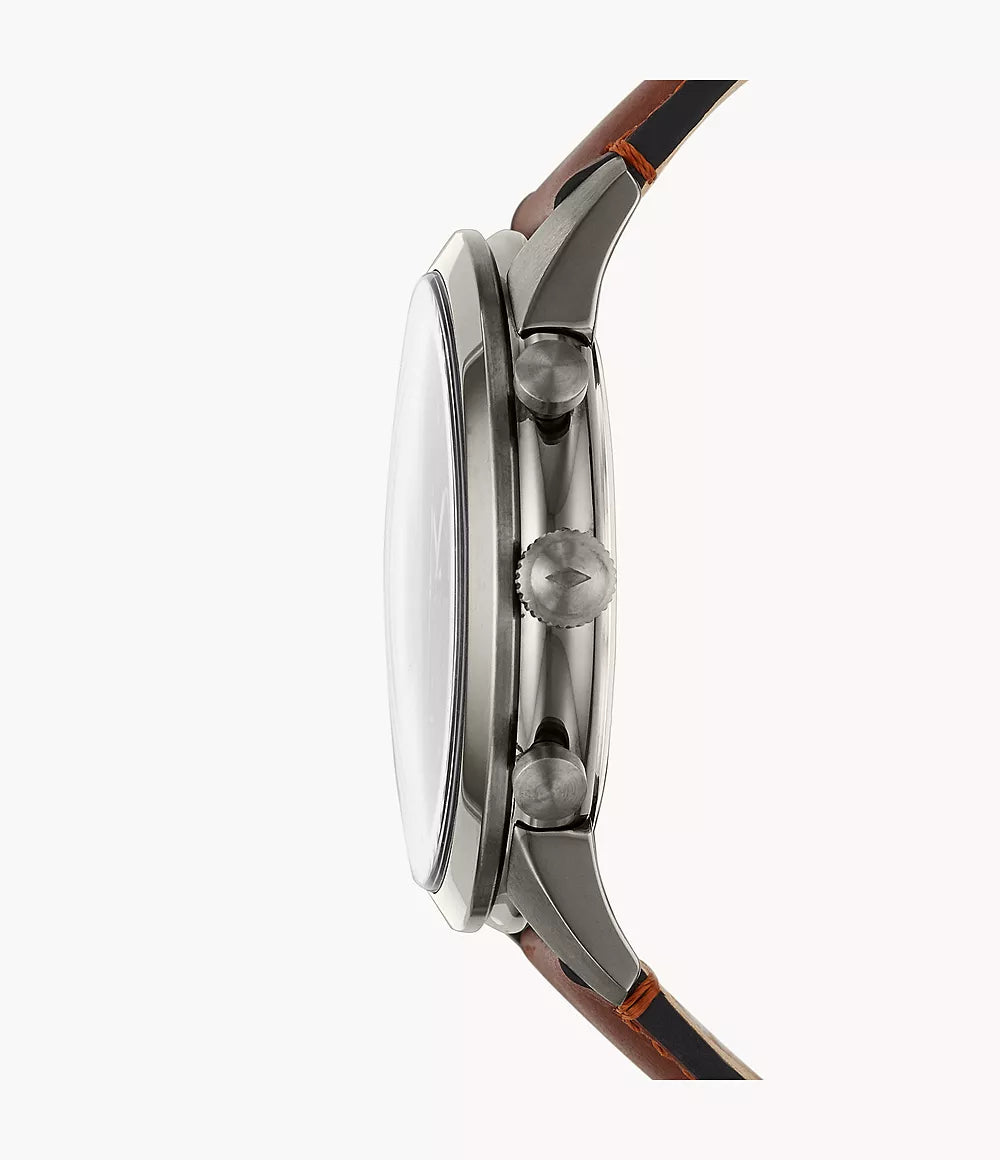 Fossil Townsman Chronograph Amber Leather Watch