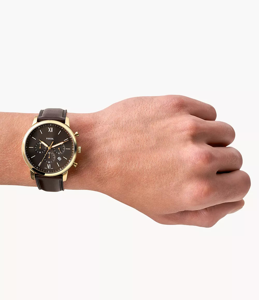 Fossil Neutra Chronograph Brown Leather Watch