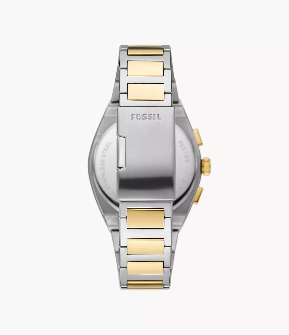 Fossil Everett Chronograph Two-Tone Stainless Steel Men’s Watch