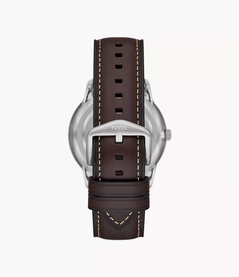 Fossil Neutra Moonphase Multifunction Brown Leather Watch