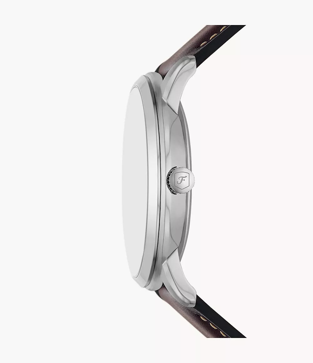 Fossil Neutra Moonphase Multifunction Brown Leather Watch
