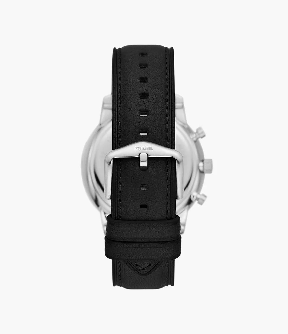 Fossil Neutra Chronograph Black Leather Watch