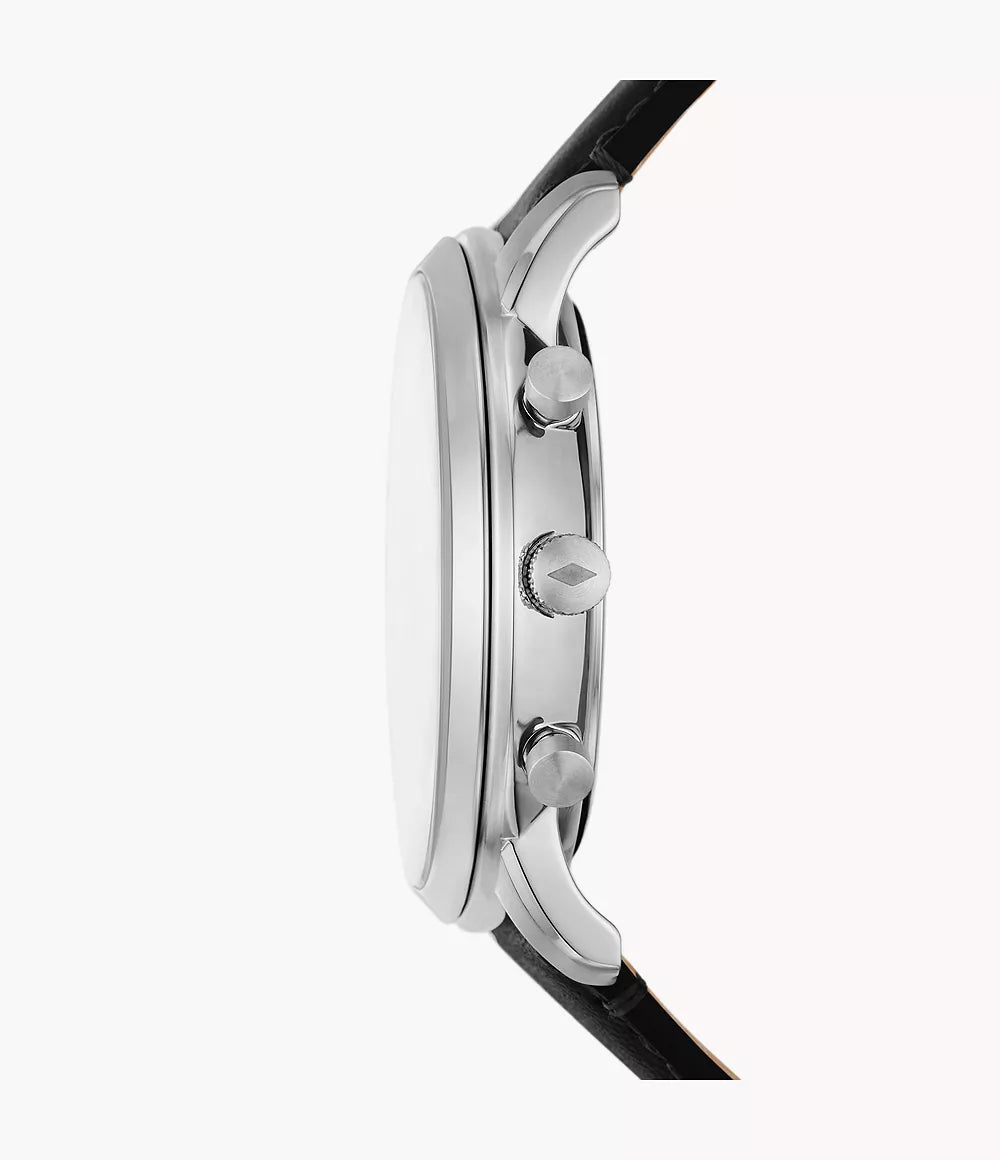 Fossil Neutra Chronograph Black Leather Watch