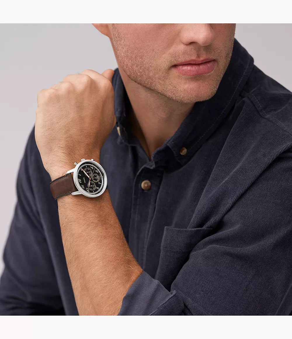 Fossil Neutra Chronograph Brown Leather Watch