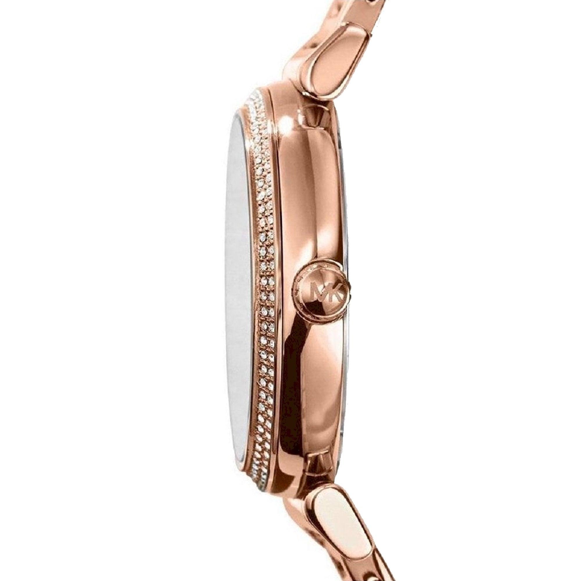 Michael Kors Catlin Black Dial Crystal Encrusted Watch