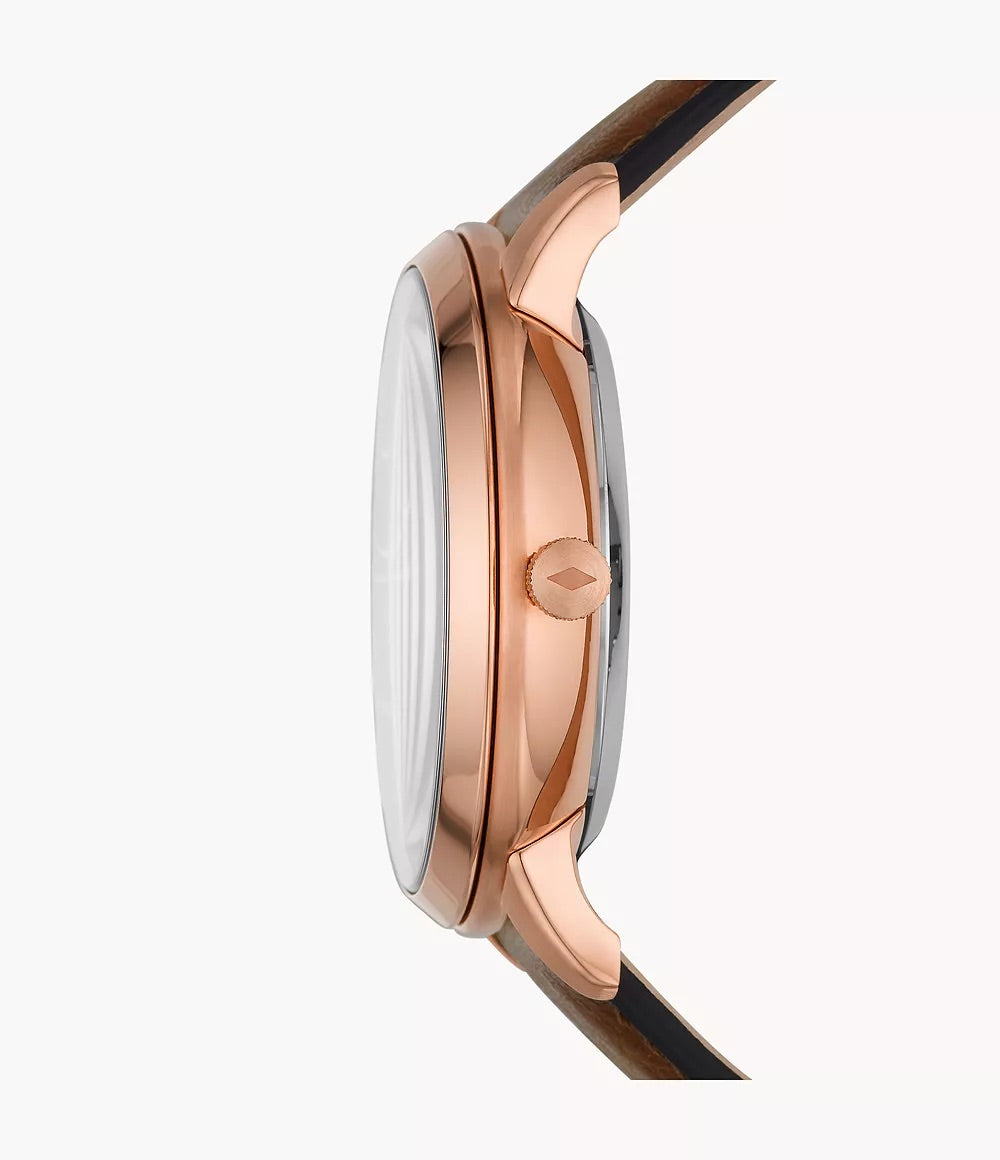 Fossil Neutra LiteHide™ Brown Automatic Leather Watch