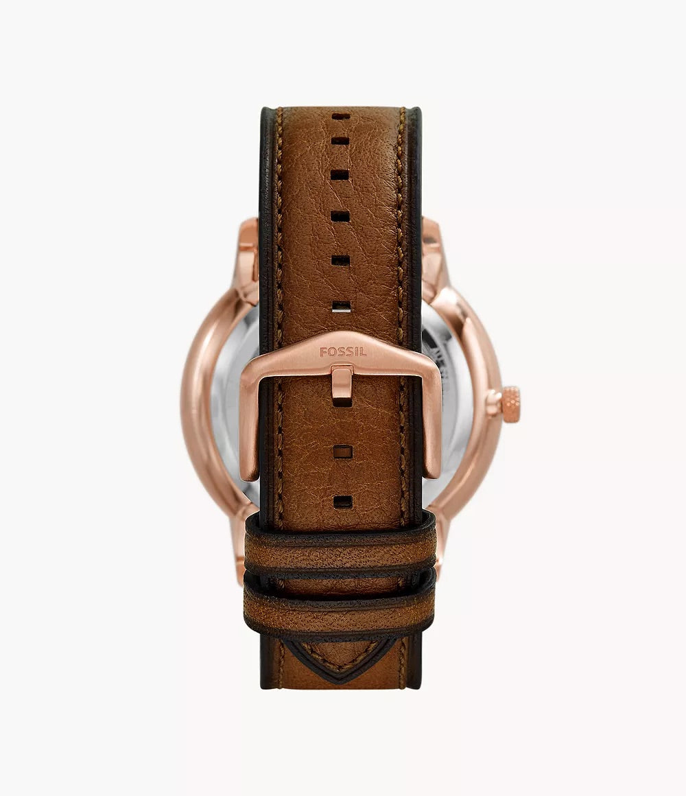 Fossil Neutra LiteHide™ Brown Automatic Leather Watch