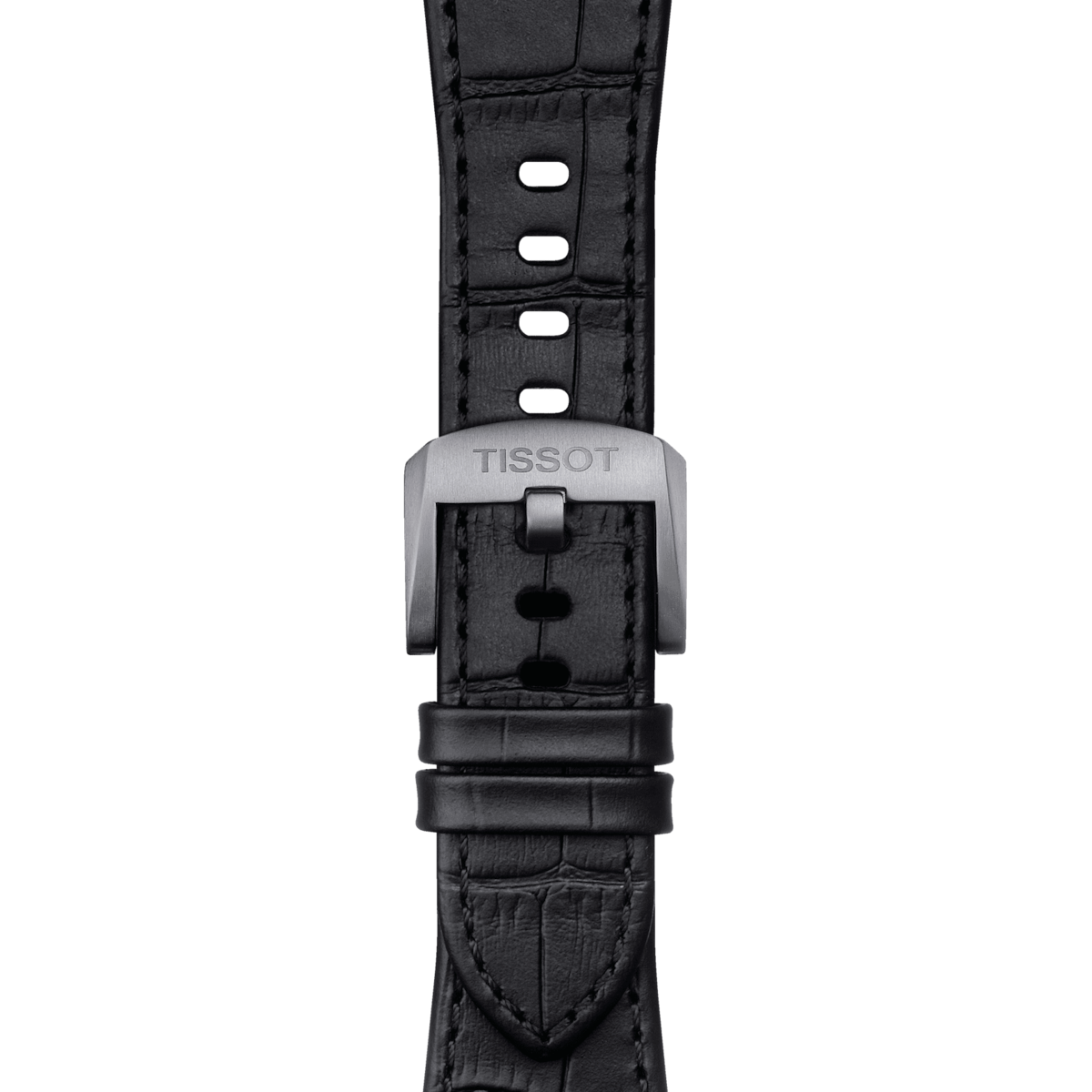 Tissot Prx Powermatic 80 Black Dial Leather Strap