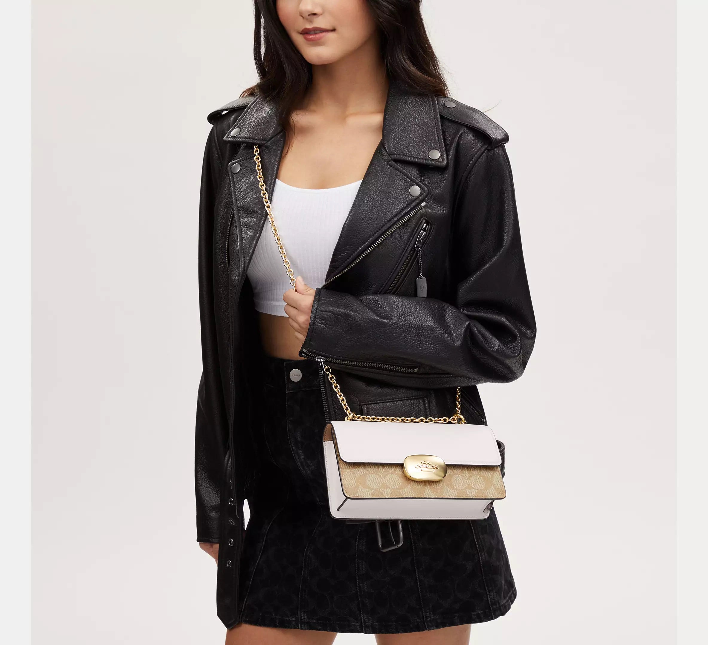 Eliza Flap Crossbody Bag In Signature Canvas