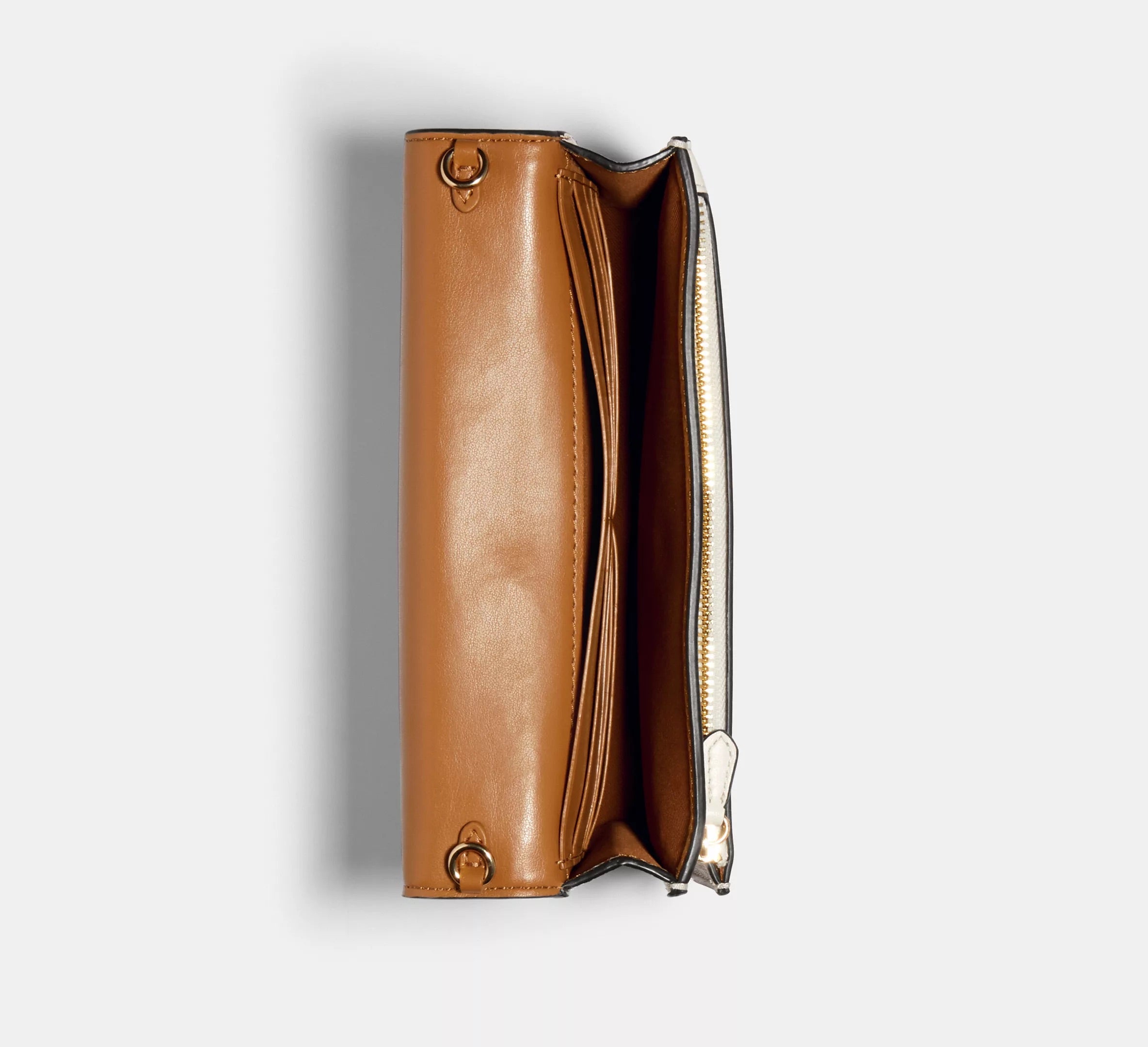 Anna Foldover Clutch Crossbody In Signature Canvas