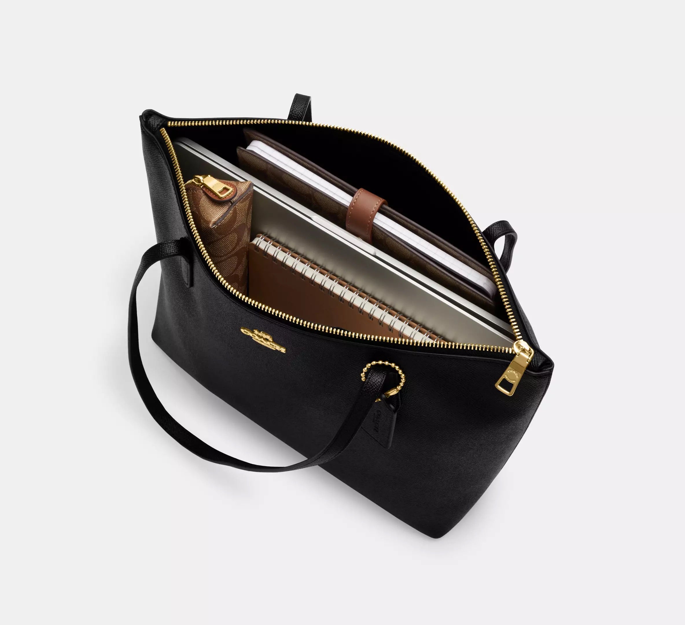 Zip Top Tote Bag In Signature Canvas