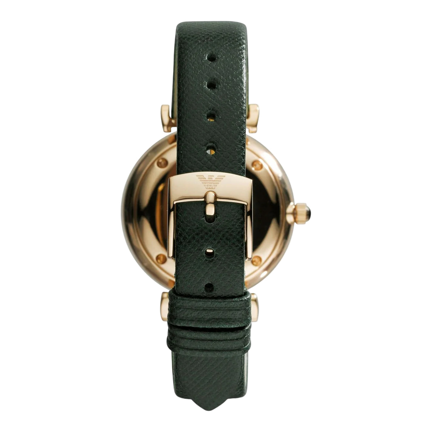 Emporio Armani Women'S Quartz Leather Strap Beige Dial Watch
