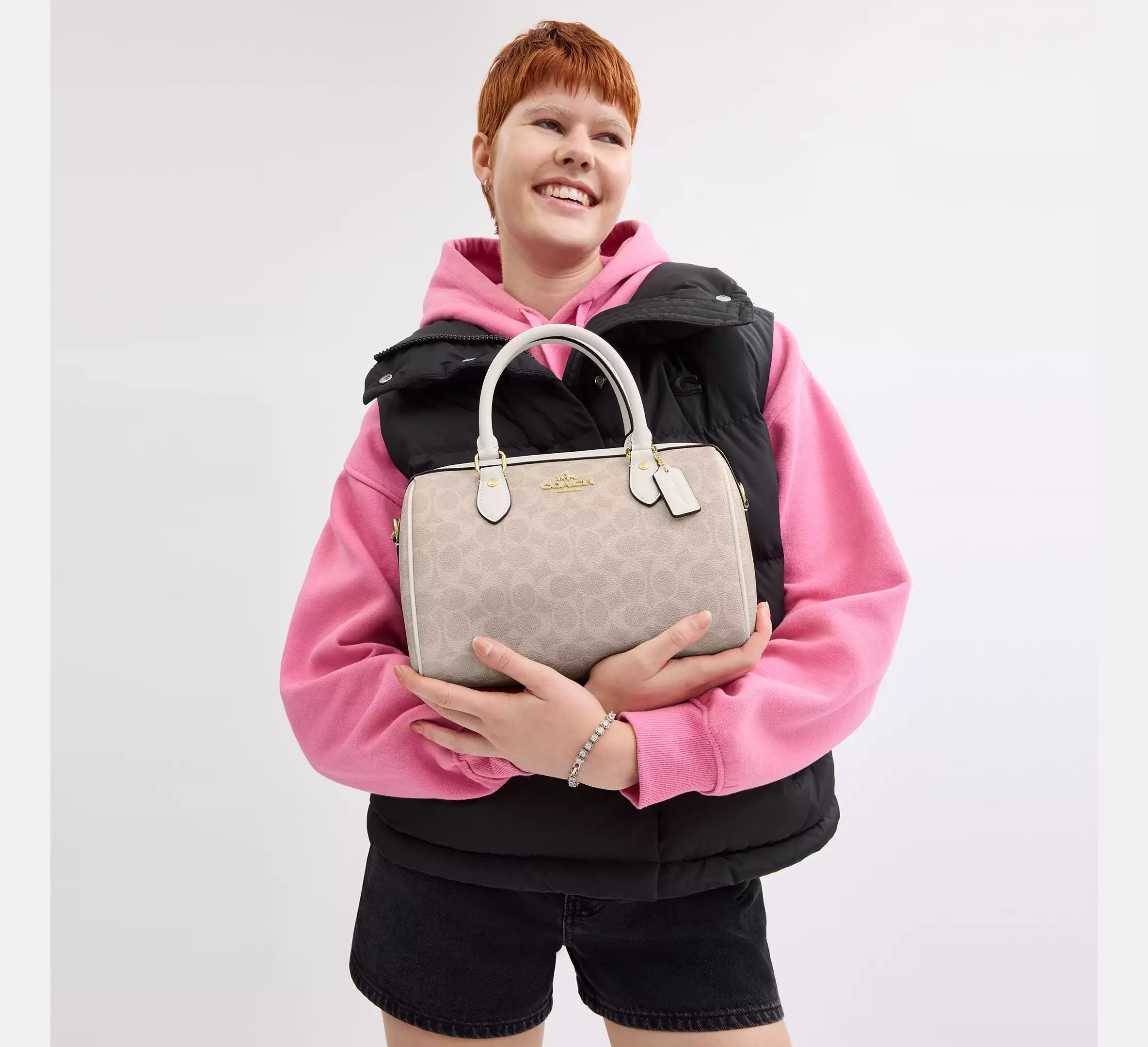 Rowan Satchel Bag in Signature Canvas