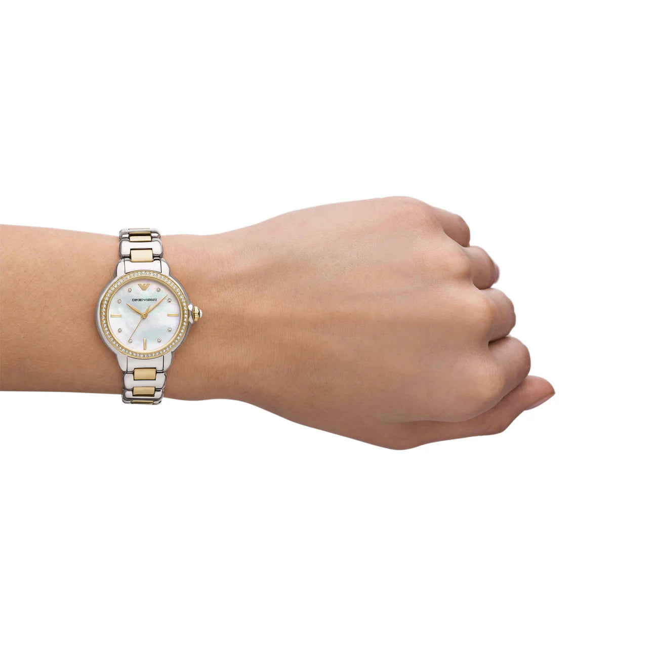 Emporio Armani Two Tone Analogue Watch