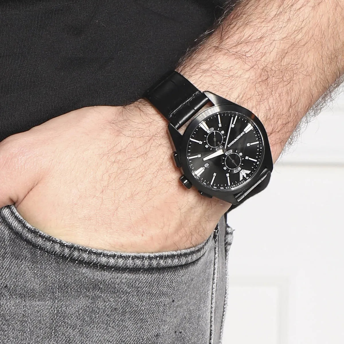 Emporio Armani Multifunction Black dial Men’s Watch