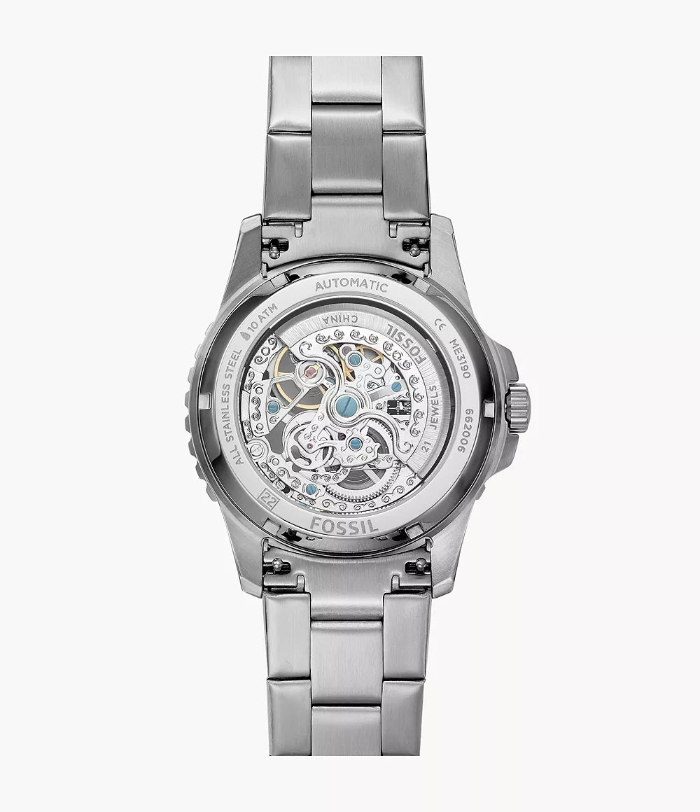 Fossil Fb-01 Automatic Stainless Steel Mens Watch