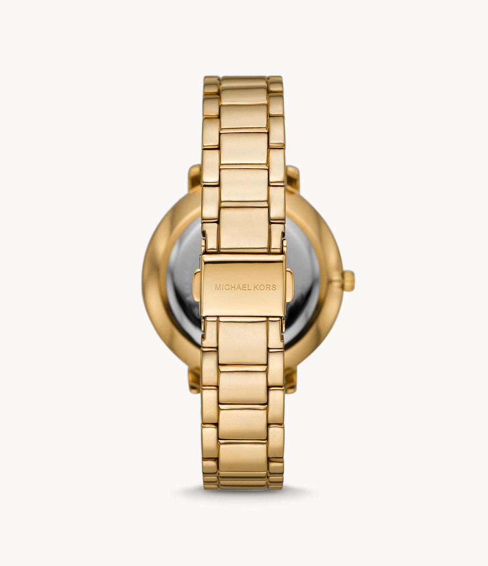 Michael Kors Pyper Three-Hand Gold-Tone Alloy Watch
