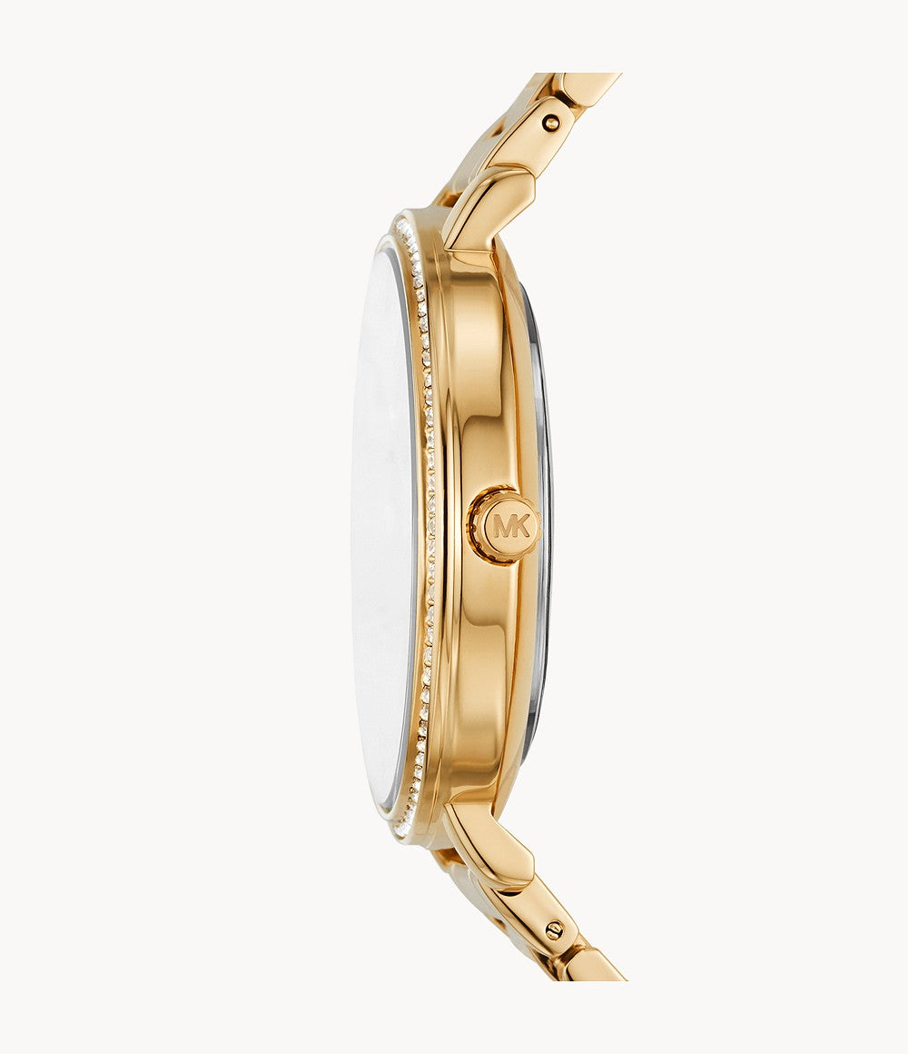 Michael Kors Pyper Three-Hand Gold-Tone Alloy Watch