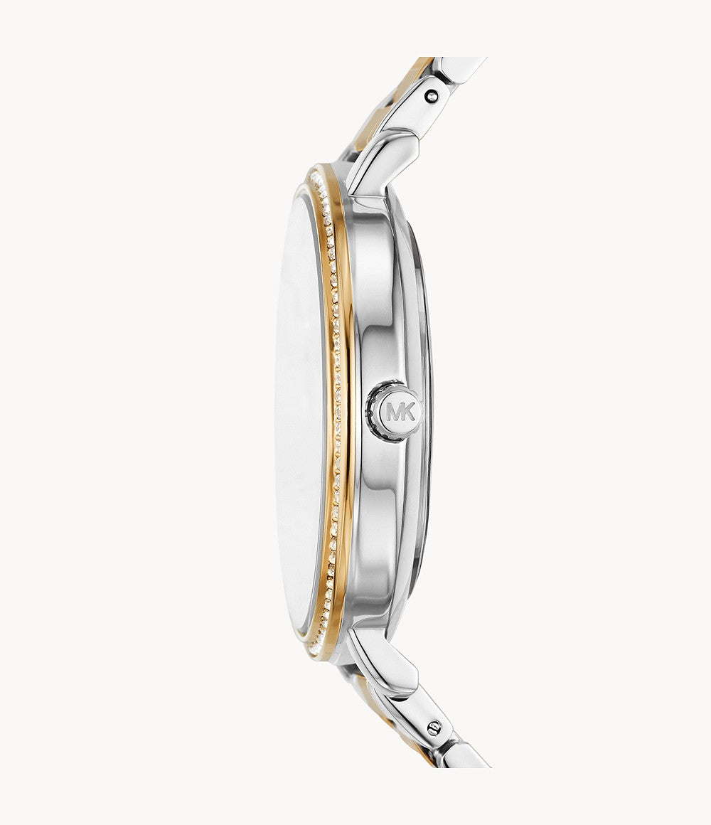Michael Kors Pyper Three-Hand Two-Tone Alloy Watch