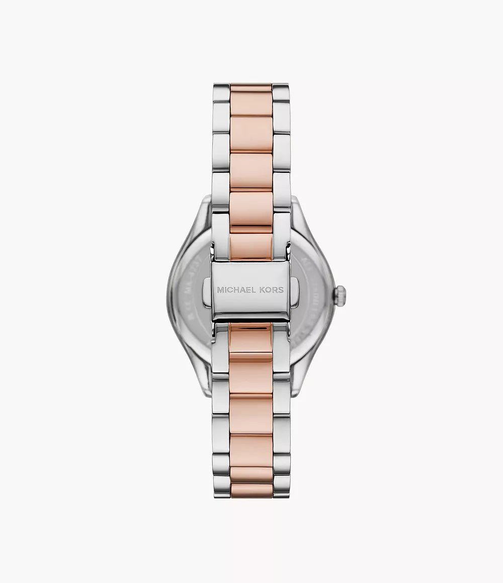 Michael Kors Lauryn Three-Hand Two-Tone Stainless Steel Watch