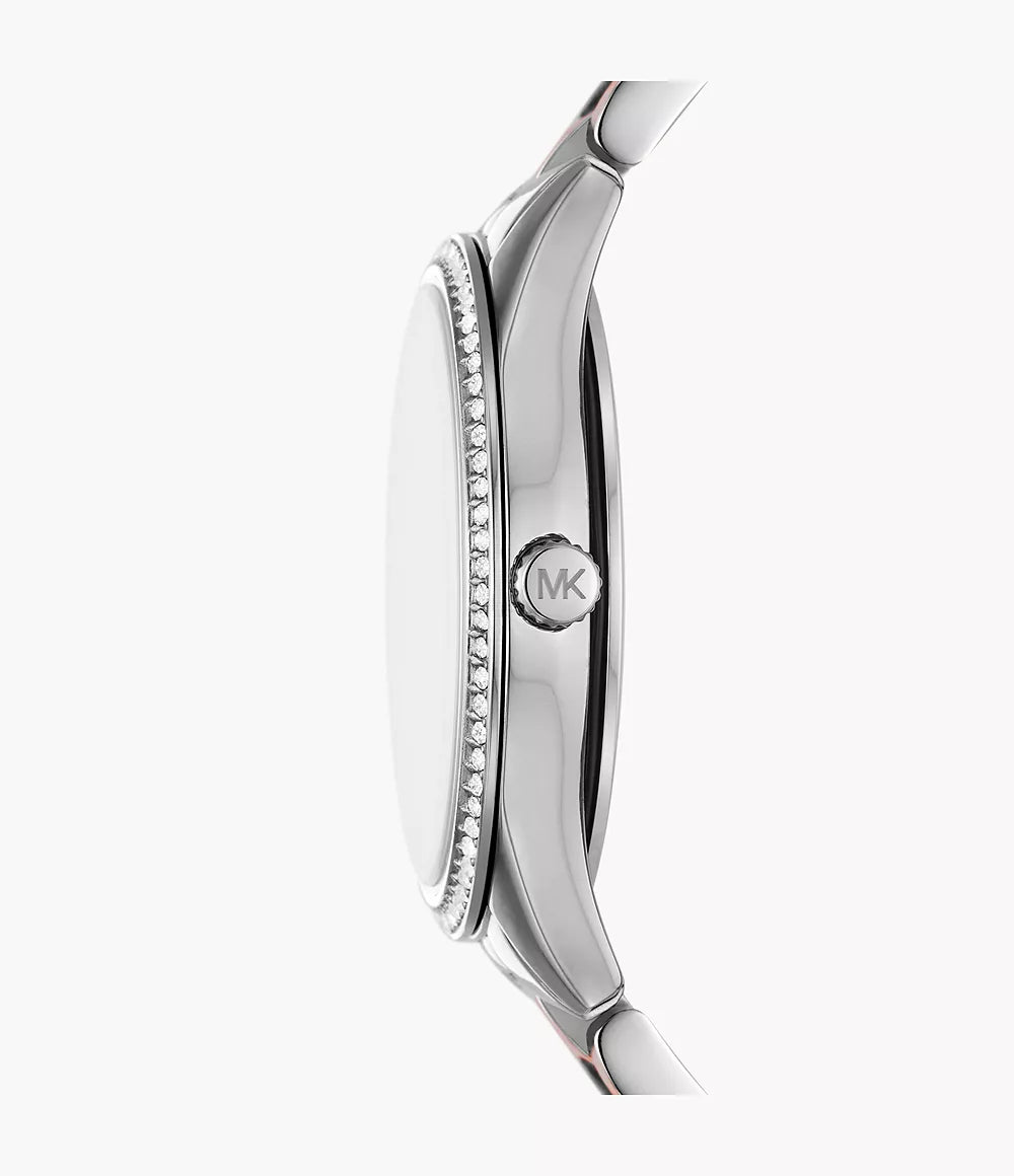 Michael Kors Lauryn Three-Hand Two-Tone Stainless Steel Watch