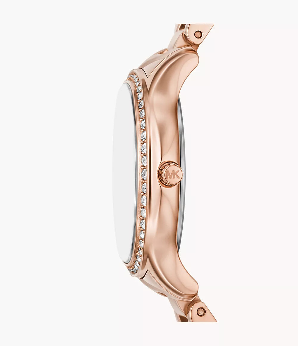 Michael Kors Sage Three-hand Rose Gold-tone Steel Watch