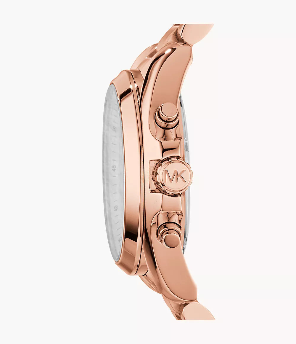 Michael Kors Bradshaw Chronograph Rose Gold Tone-Stainless Steel Watch