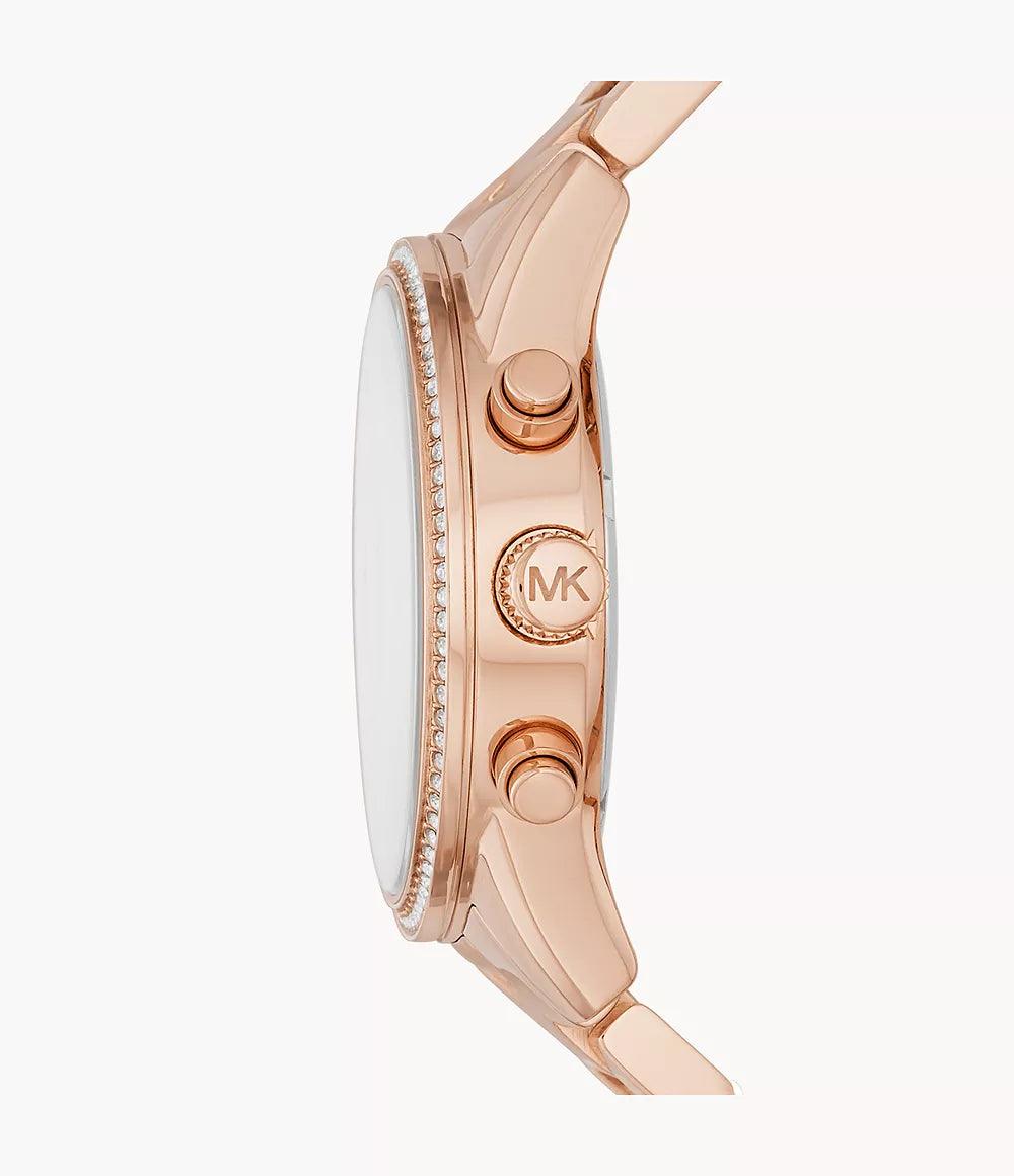 Michael Kors Ritz Chronograph Rose Gold Stainless Steel Watch