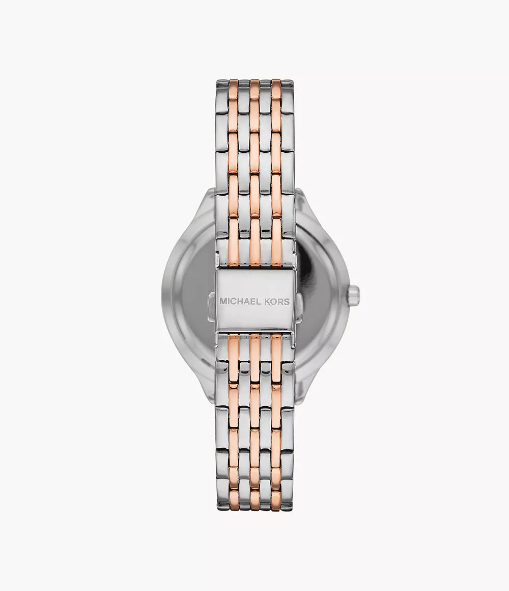 Michael Kors Lexington Mindy Three-hand Two-tone Steel Watch
