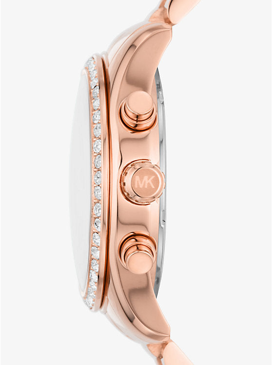Michael Kors Women's Pyper Three-hand Rose Gold-tone Watch
